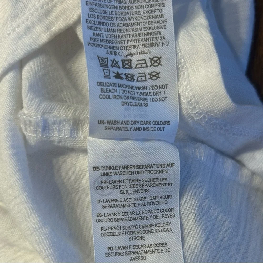 Boden White Eyelet Lace Notch Neck Crochet Trim Top, Size 12 - Picture 12 of 12
